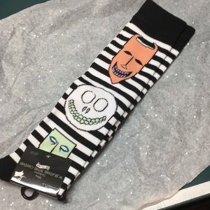 NWT Nightmare Before Christmas Striped Knee Socks